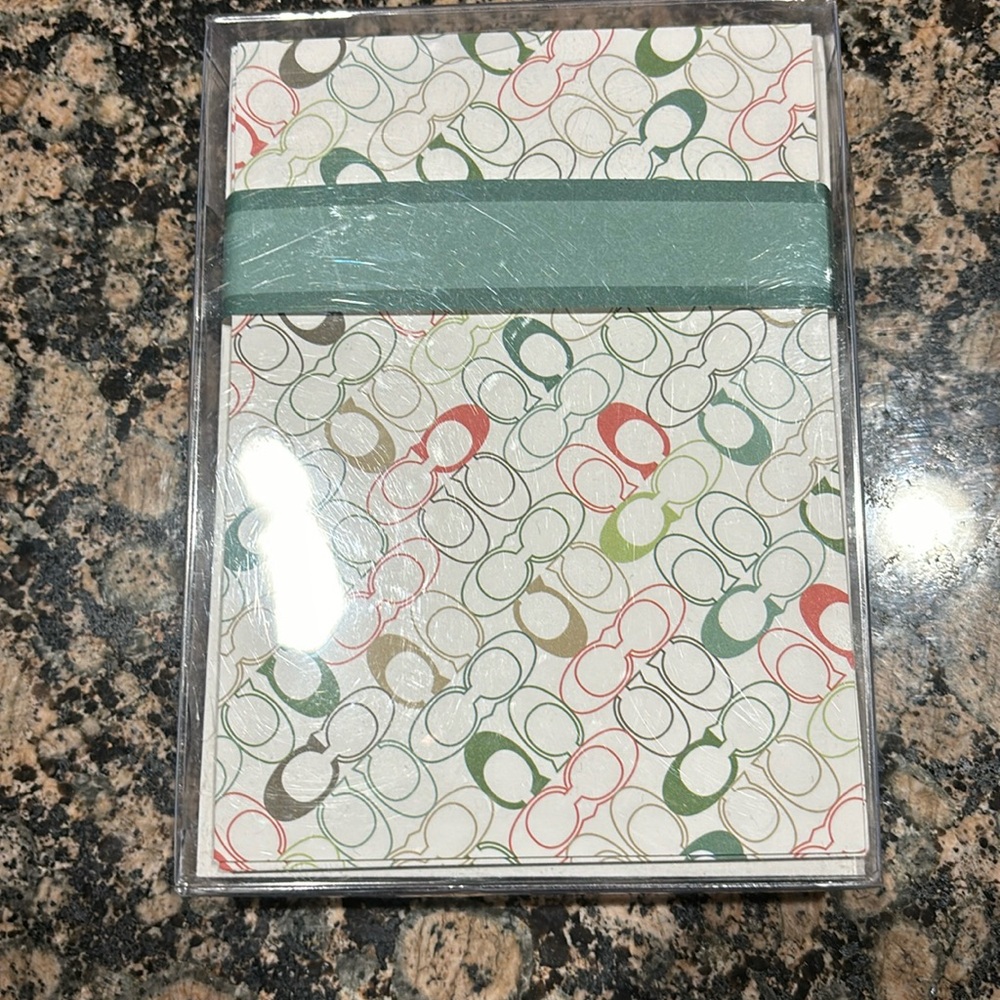 Coach stationary cards